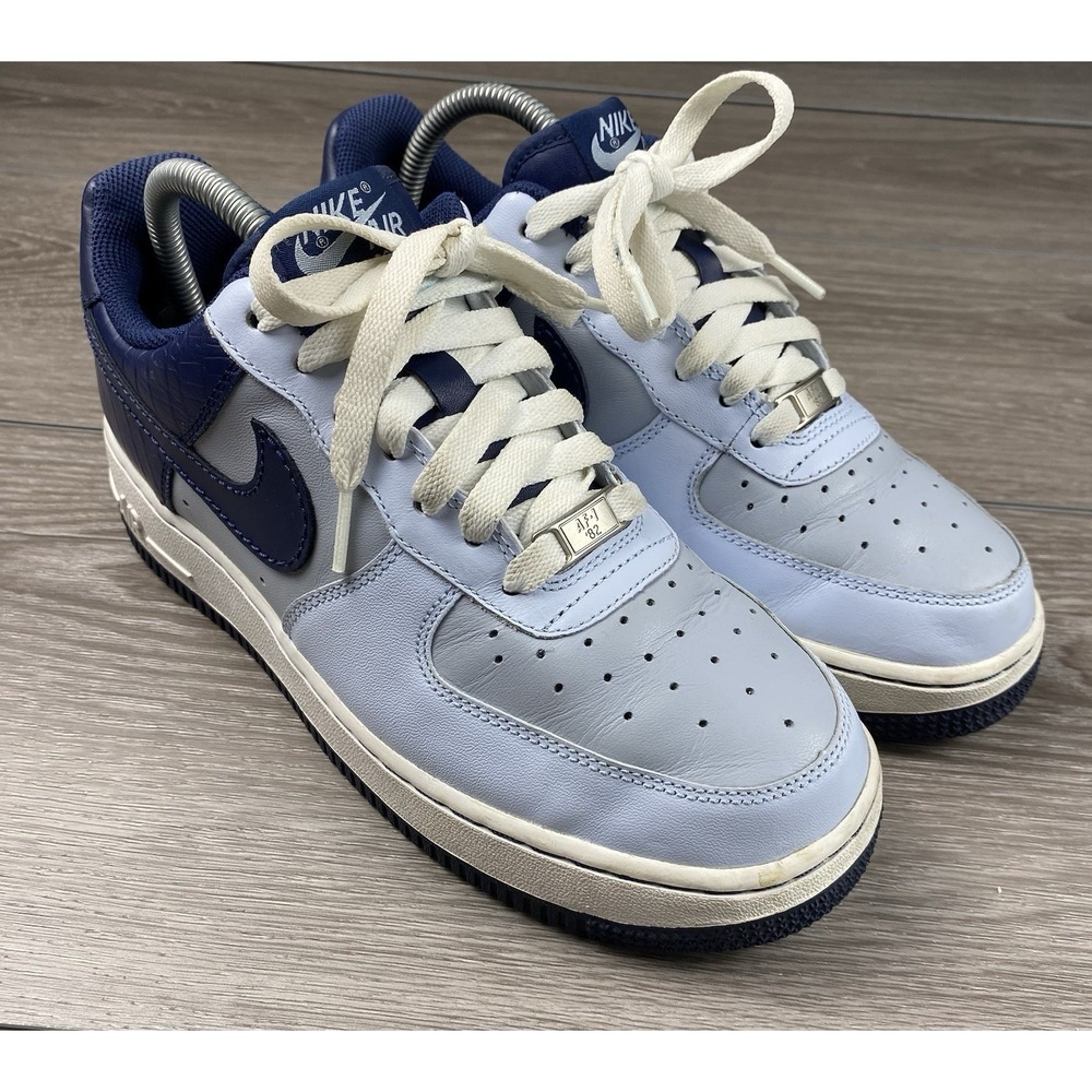 Nike Air Force 1 Low Light Blue Navy 315115-041 Women's 8.5 Sneakers